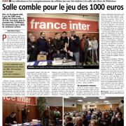 le jeu des 1000 euros à Pithiviers