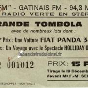 billet de tombola 1983