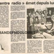 article du 10 juin1980 relatant l'inauguration de la station