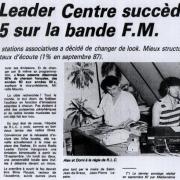 article de presse RC/16 sept. 1988