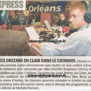 article de presse 13 janv. 2009 sur la nouvelle fréquence de Gien