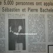 article de presse sur le gala du 18 fév.1983