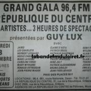 pub. pour soirée de gala "RC/96.4" du 28 sept. 1984