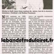 article de presse fin mars 1999