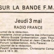 grille des programmes mai 1984