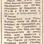 article de presse mars 1982