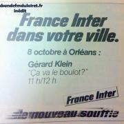 publicité en octobre 1981 pour la venue de la radio à Orléans